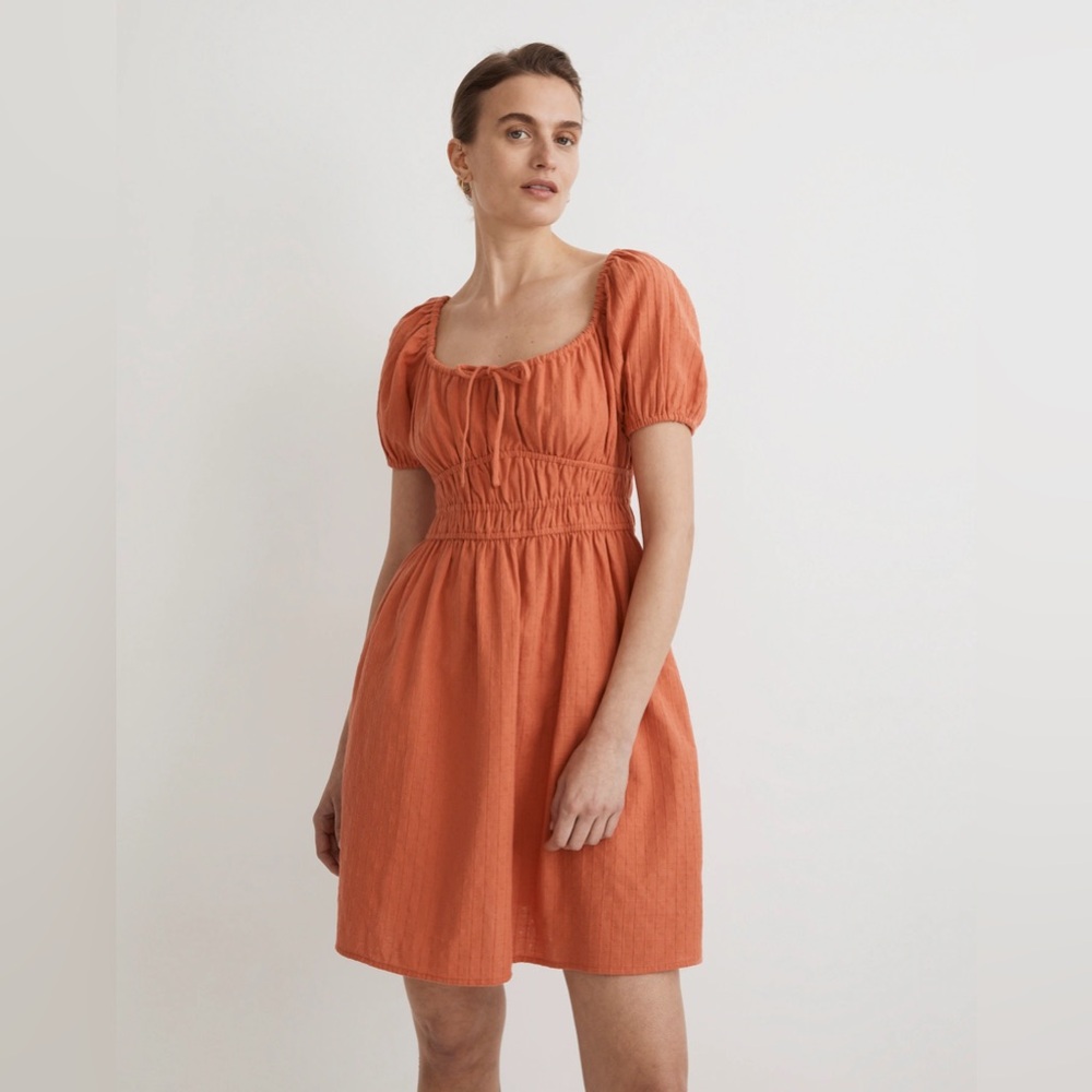 Madewell Dobby‎ Sophia Tie-Front Mini Dress size xxs
